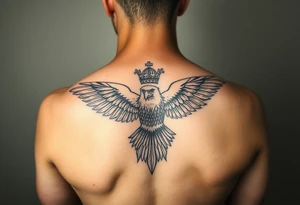 continue my tattoo with an eagle and a priest tattoo idea