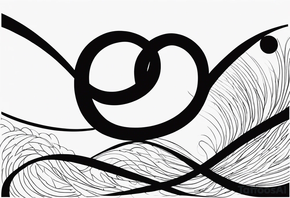 Infinity symbol with words Even If around symbol tattoo idea Infinity symbol with words Even If around symbol tattoo idea