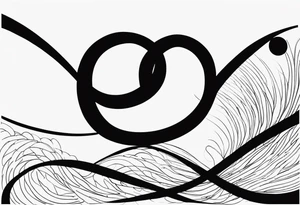 Infinity symbol with words Even If around symbol tattoo idea