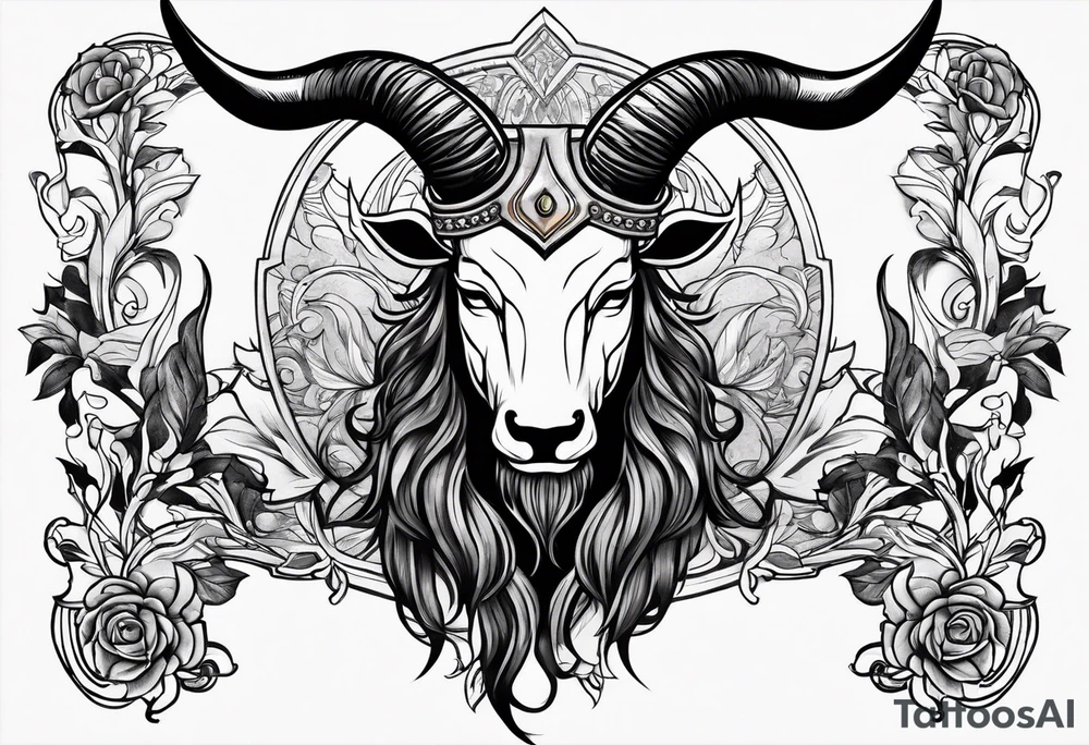 Anonymous with horns tattoo idea