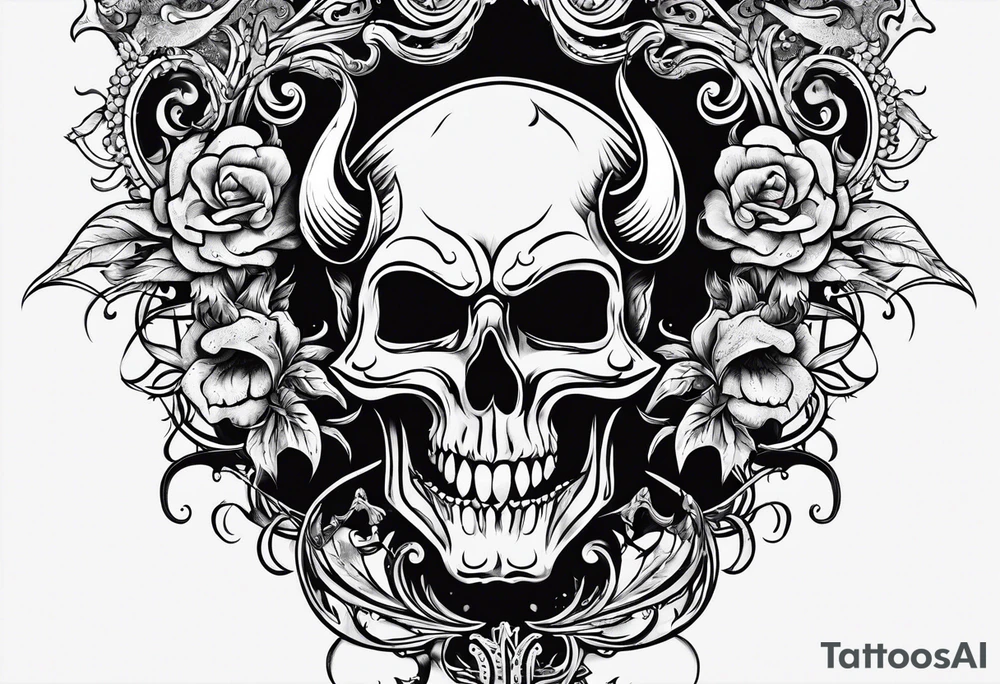 Phrase: "Don't deal with the devil" tattoo idea