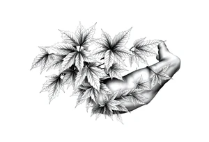 Maple leaves, juniper leaves, Blake, Kenya, Jacob tattoo idea
