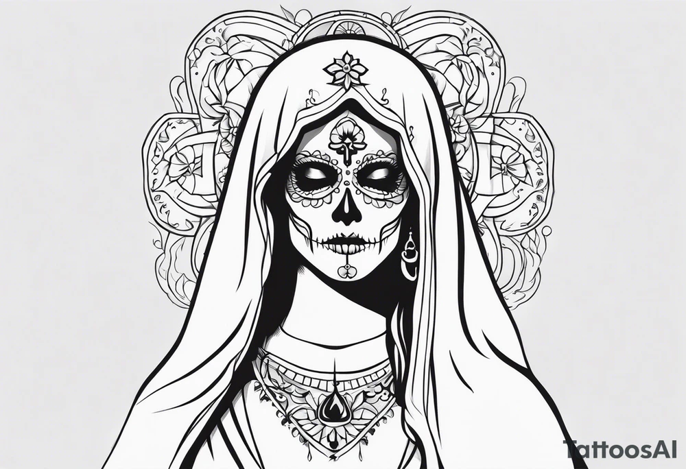 Santa Muerte tattoo idea