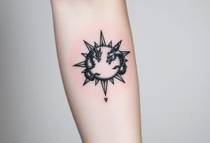 devilicious sun and dragonmoon in constellation tattoo idea