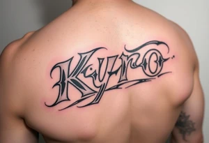 The name Kyro on the arm tattoo idea