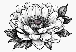 January, February, April, June, July, September birth flower tattoo idea