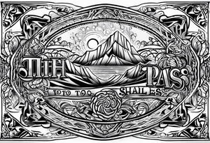 tribal this too shall pass tattoo idea