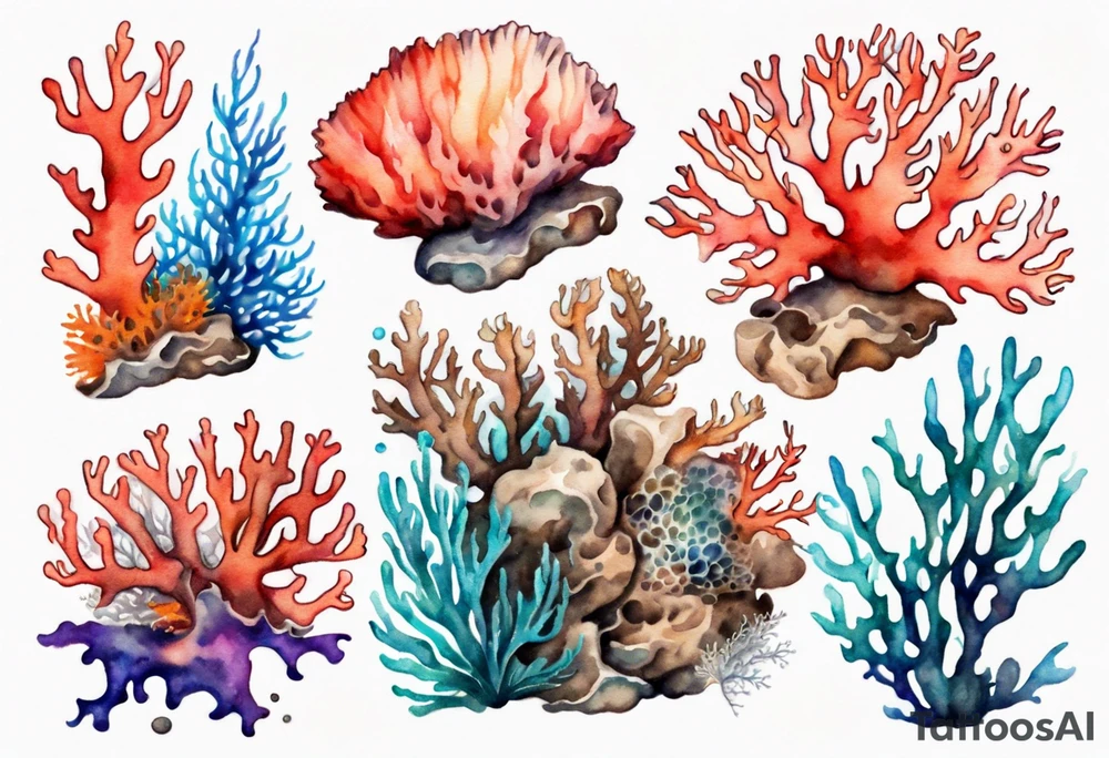 Corals tattoo idea
