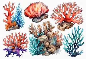 Corals tattoo idea