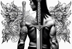 sword tattoo for back tattoo idea