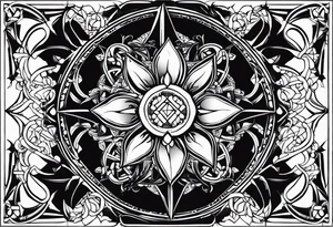 Je veux un tatouage de la croix occitane avec le chiffre 93 intégré tattoo idea