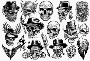 gangster tattoo for back tattoo idea