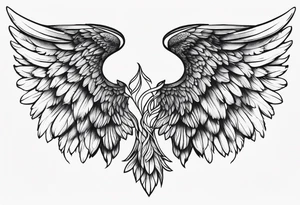 angel wings tattoo idea