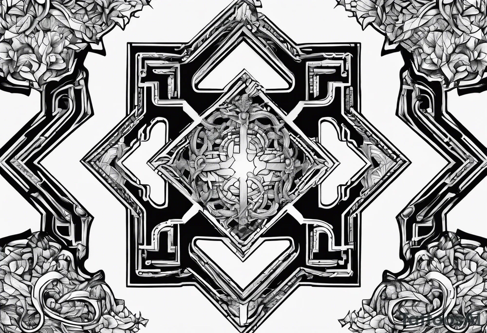 A puzzle piece with circuits branching out from it tattoo idea