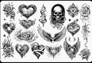 Love tatoos from heaven tattoo idea