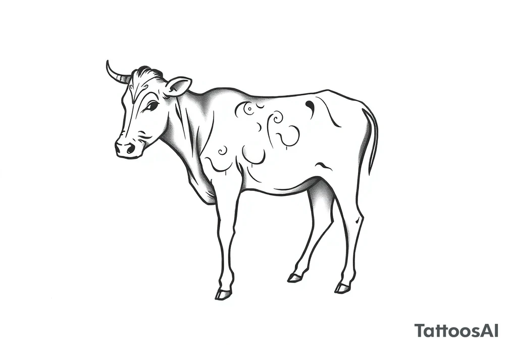 cow tattoo idea