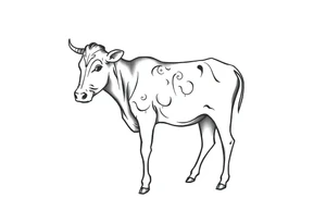 cow tattoo idea