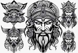 Warrior tattoo idea