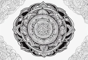 Mandala Wrapped to Dragon tattoo idea