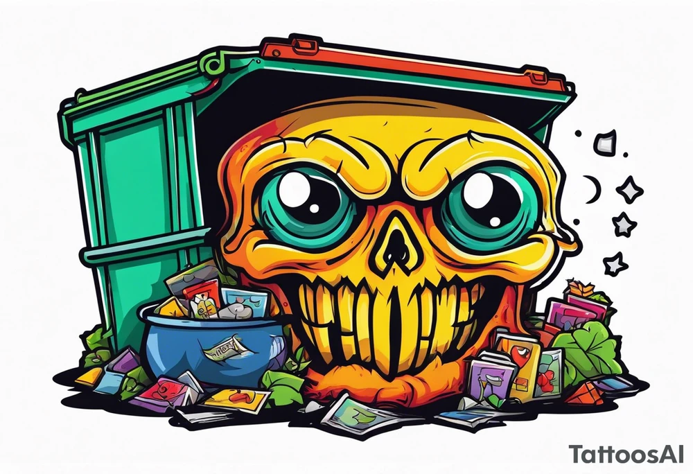 Dead hooker in a dumpster tattoo idea
