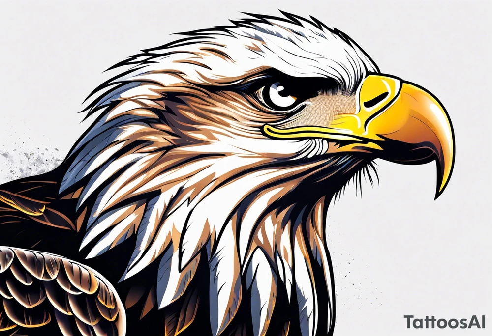 eagle screaming tattoo idea
