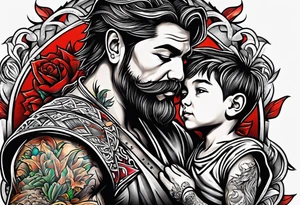 Father and son tattoo idea