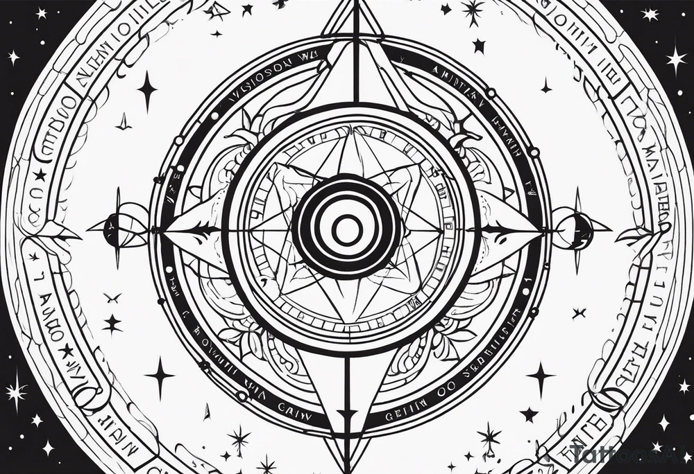 Astrology, Gemini, Natal Chart, angelic, soul mates, vision, planetary, third eye, armband tattoo idea