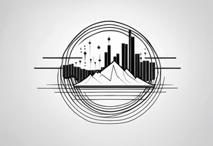 geometric soundwave tattoo tattoo idea