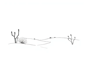 Desert landscape tattoo idea