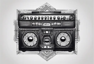 Simple blues music tattoo tattoo idea