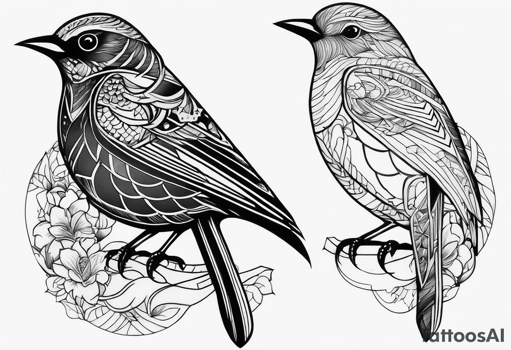 Bird tattoo idea