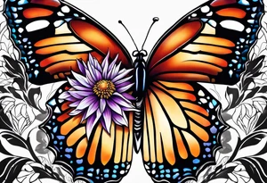 strength 
aster 
love 
mother tattoo idea