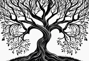 Family: Like branches on a tree we all grow in separate directions but our roots remain the same tattoo idea