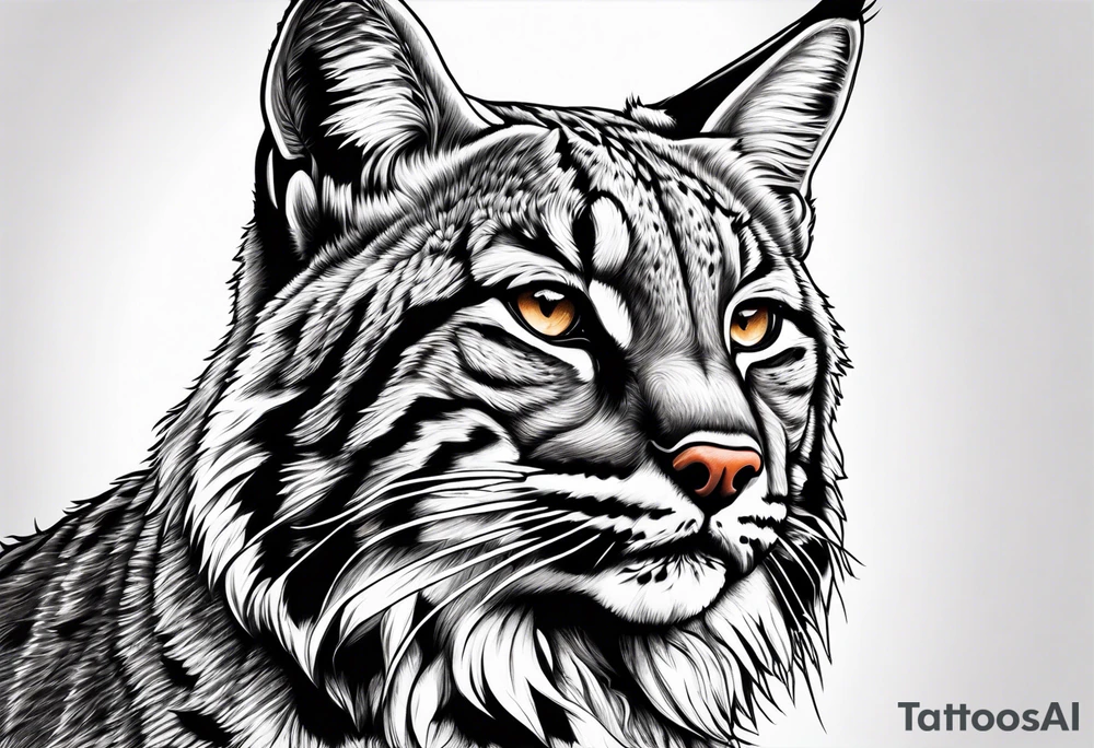 Bobcat hunting tattoo idea