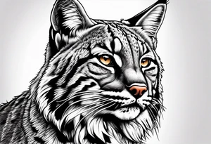 Bobcat hunting tattoo idea