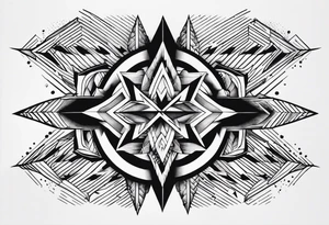 one down six up with the one being the number one and down being a arrow and six being a number and up being a arrow tattoo idea