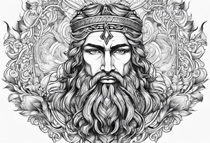 the greek god melitus embodying masculinity tattoo idea