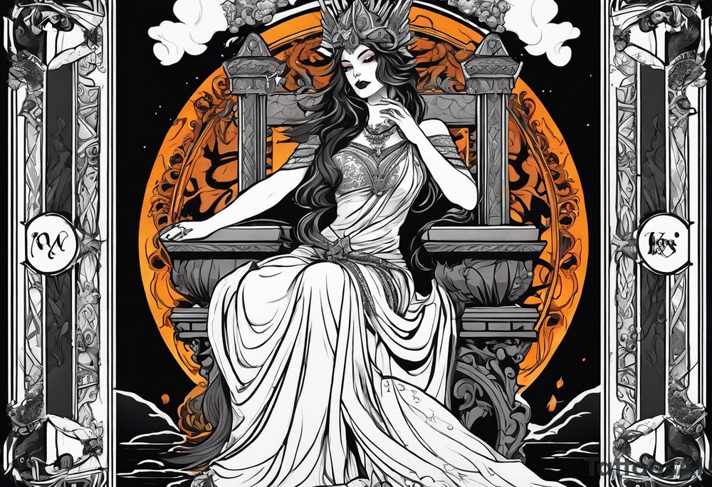 Hades as a tarot card tattoo idea