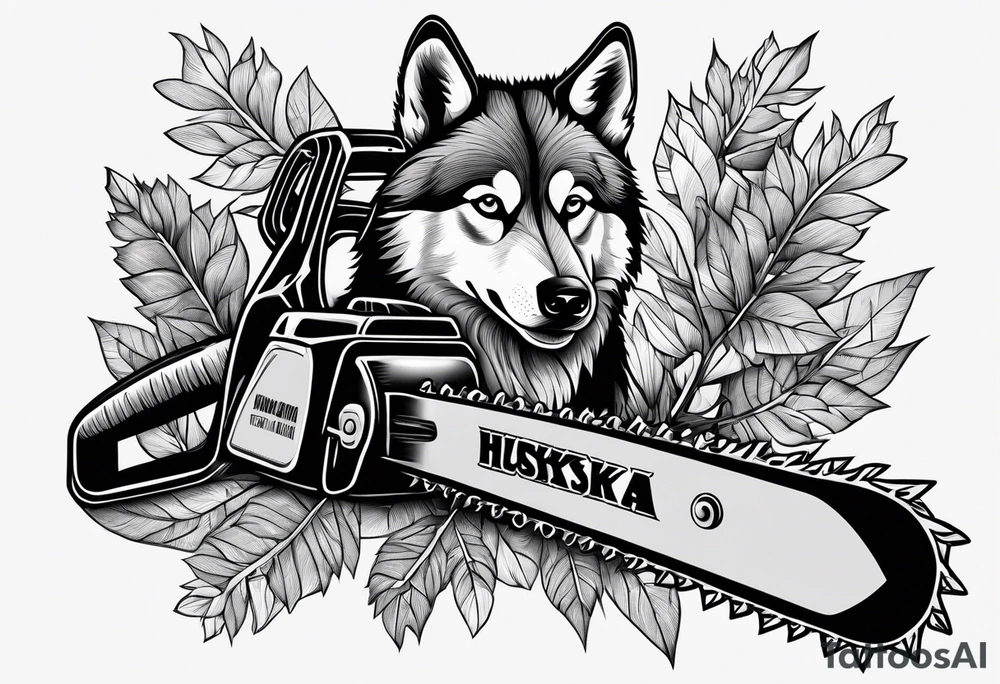 Chain saw huskivarna tattoo idea