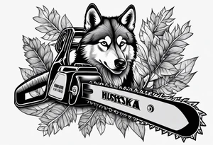 Chain saw huskivarna tattoo idea