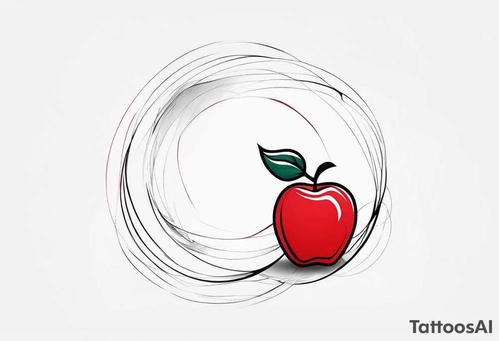 Red Apple tattoo idea