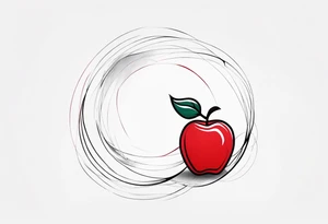Red Apple tattoo idea