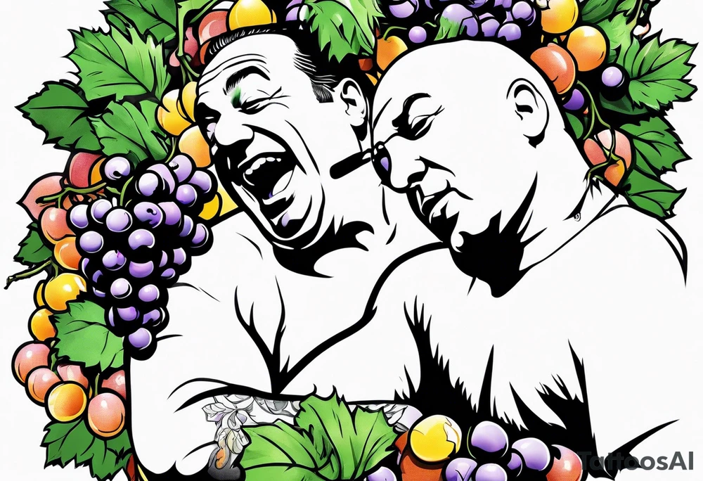 Tony Soprano eating grapes tattoo idea