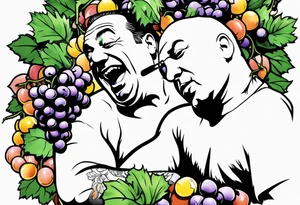 Tony Soprano eating grapes tattoo idea