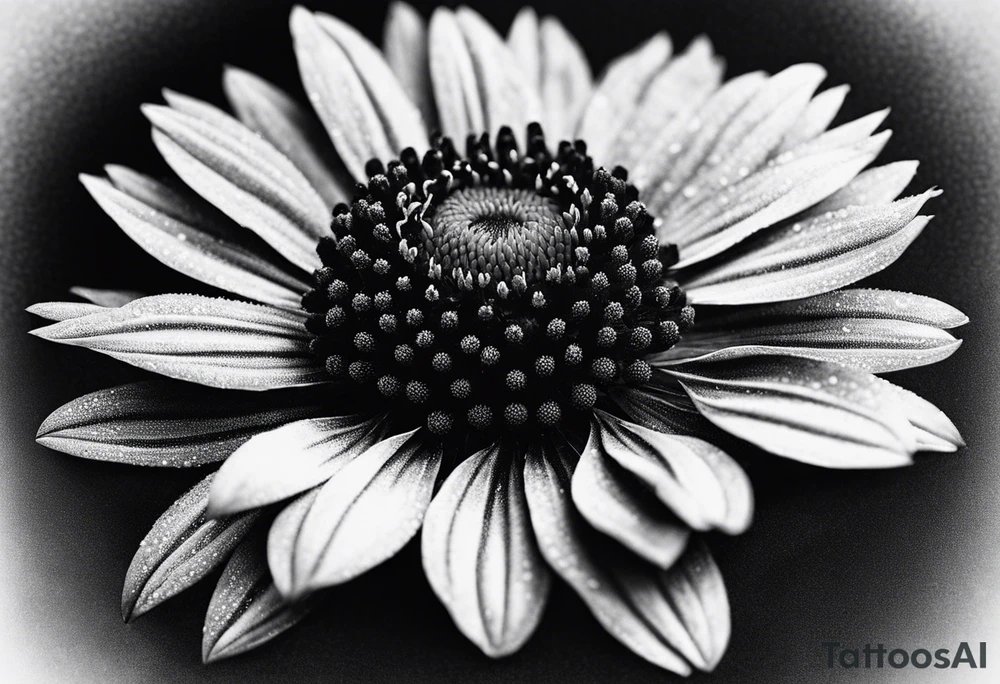 Indian blanket flower tattoo idea