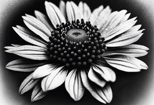 Indian blanket flower tattoo idea