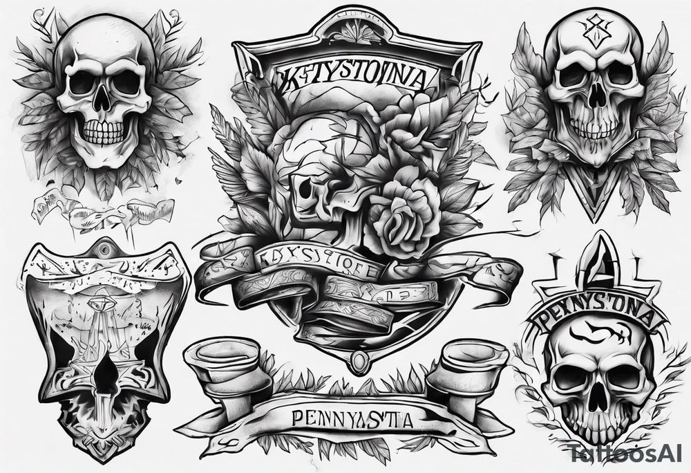 pennsylvania keystone tattoo idea