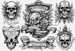 pennsylvania keystone tattoo idea