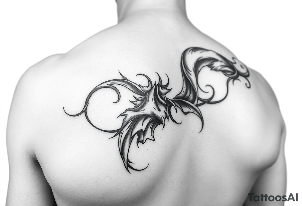timeline that is thin and wraps around arm from wrist all the way to the top of the shoulder tattoo idea