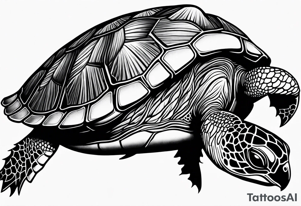 Leg tattoo
Sea turtle
Underwater tattoo idea